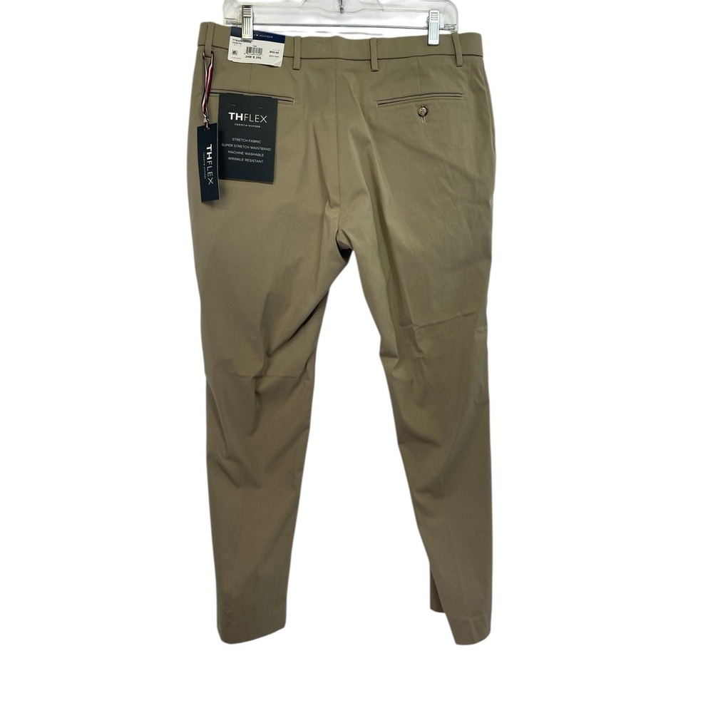 Tommy Hilfiger The Flex Mens Sz 34x29 Stretch Straight Brown Pant (CC38) NWT